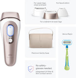 IPL Skin I·Expert, at Home Laser Hair Removal, Holiday Gifts for Women and Men with Free App, Vanity Case, Venus Razor, 4 Smart Heads, PL7387