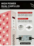 LED light panel with dual chips and Meanwell power supply, highlighting near infrared and red light features.  It is an ideal value LED device purchase.