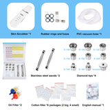 A Kendal professional diamond microdermabrasion machine with skin scrubber, rubber rings and fuses, PVC vacuum hose alongside accessories including two stainless steel wands, nine diamond tip, oil filter, cotton filter packages. It is an ideal device purchase.