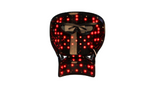 Backlight with red LED lights on a white background