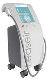 Leaseir medical device on wheels with a digital screen, control buttons and treatment handpiece. It is a great value aesthetic laser purchase.