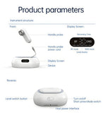 Diagram of a medical device with labeled parts and features explained in detail.