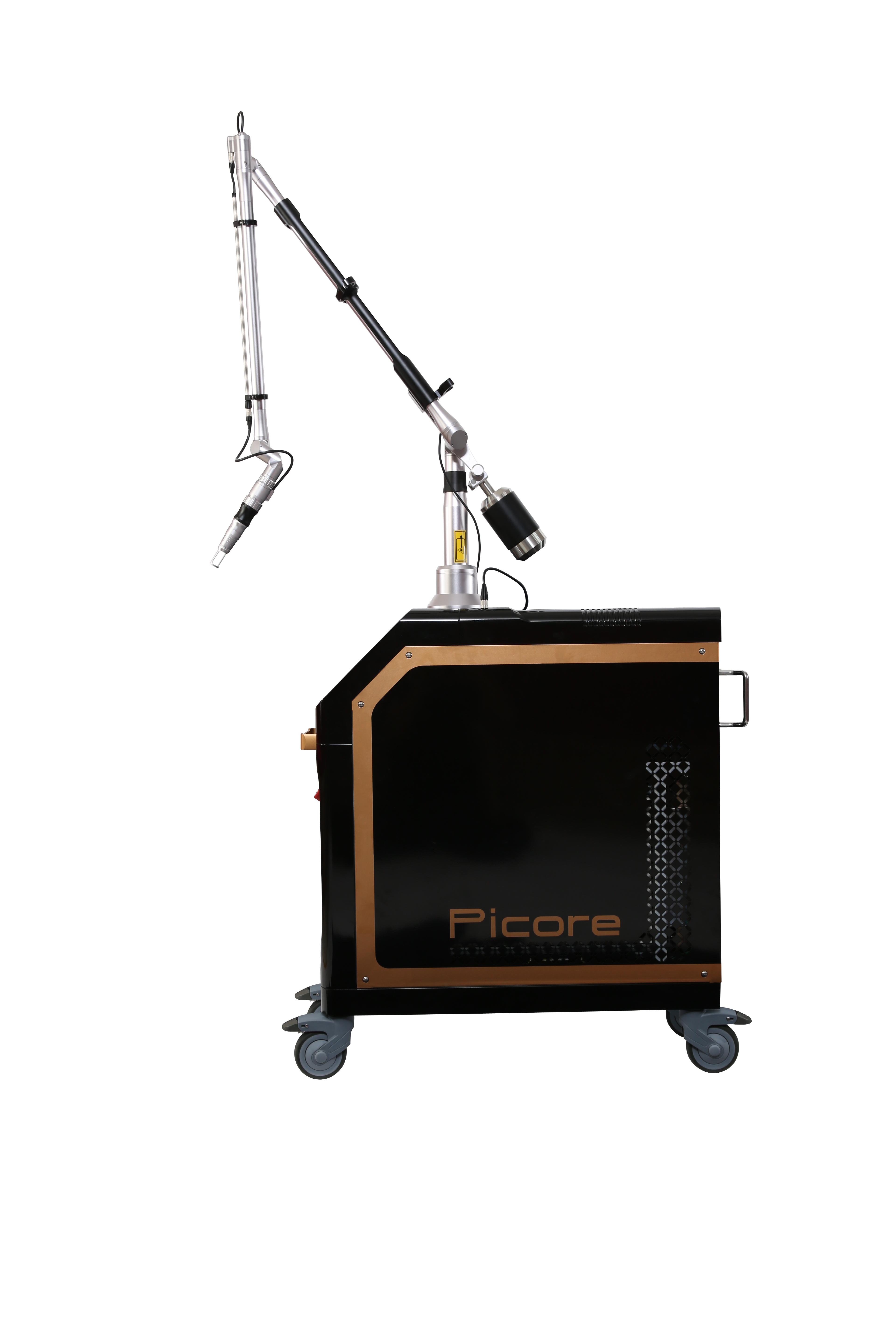 Lacora's  Picore Picosecond Device showing the  side view of laser device. It is a great value for Picosecond  Nd:YAG Laser purchase.
