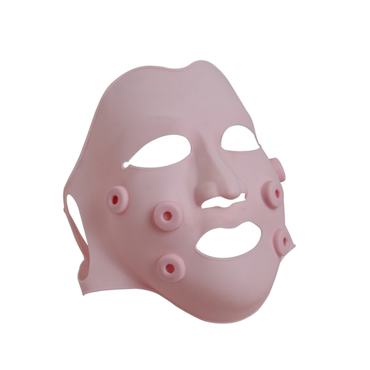 Image showing side angle of a Color Light mask with electronic control components for facial treatment. It is an ideal LED device purchase.