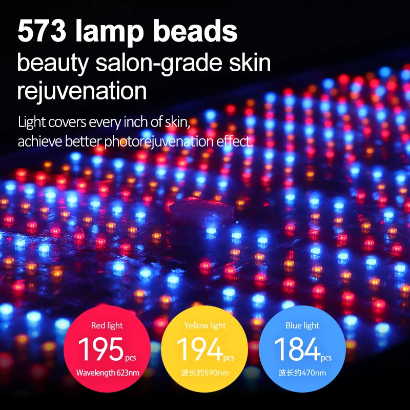 Image showing LED Light that covers every inch of skin, achieve better photo rejuvenation effect. 