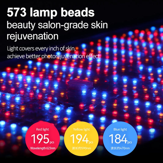 Image showing LED Light that covers every inch of skin, achieve better photo rejuvenation effect. 