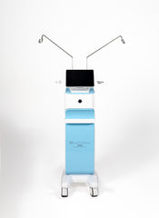 Image of Ellisys Sense aesthetic device showing the top half and user interface. Vendor is Lacora. It is a great value microneedling radiofrequency purchase.