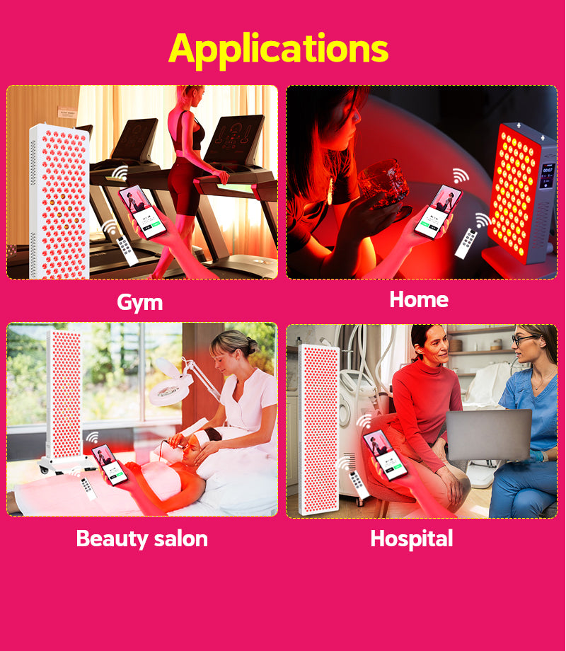 ESPRO1500 Red Light Therapy Panel applications in Gym, Home, Beauty Salon, Hospital. It is a great value LED purchase.