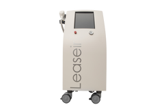 Leaseir medical device showing front view on wheels with a digital screen and control buttons. It is a great value aesthetic laser purchase.