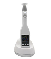 A handheld non-invasive plasma treatment device on a stand. It is a great plasma device purchase.