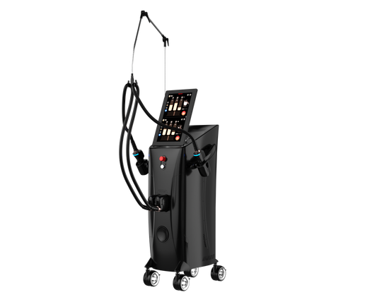 PZLASER EOSICE® Max Diode Laser medical device with wheels and a control panel. It is an ideal laser purchase.