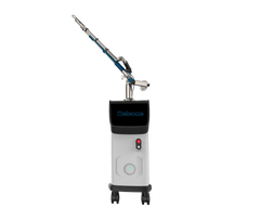 PicoIris® Advanced 5-Mode Picosecond Laser medical device with a long nozzle on wheels. It is an ideal laser device purchase.