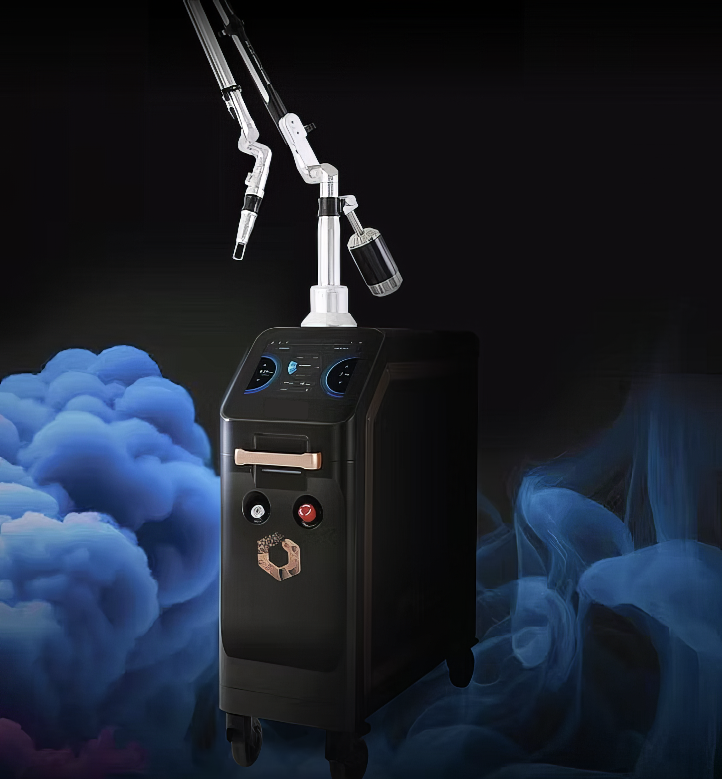 Picore Picosecond Device by Lacora showing the aesthetic image of laser device. It is a great value for Picosecond  Nd:YAG Laser purchase.