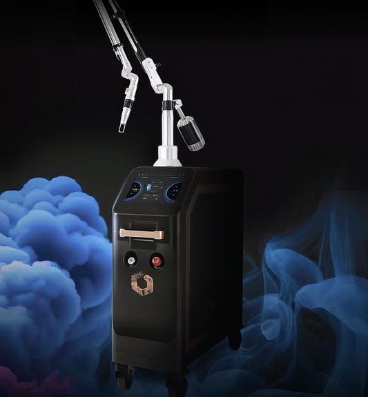 Picore Picosecond Device by Lacora showing the aesthetic image of laser device. It is a great value for Picosecond  Nd:YAG Laser purchase.