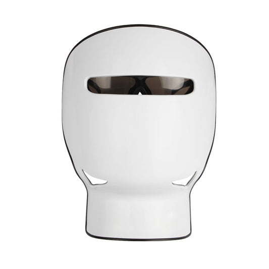 Image showing White LED Face mask with transparent spacing for eye view on a white background. It is a great LED purchase.