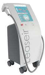 Leaseir medical device on wheels with a digital screen, control buttons and treatment handpiece. It is a great value aesthetic laser purchase.