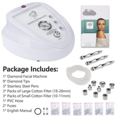 Professional diamond microdermabrasion machine packaging shown. It is an ideal device purchase.