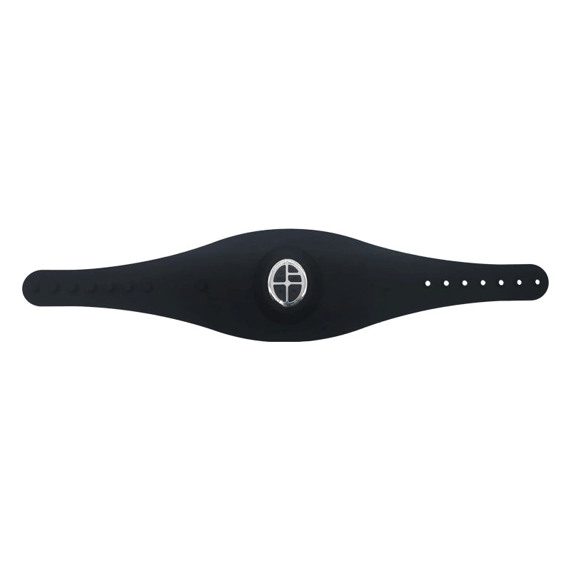 Image showing front view of a black electric slimming device. It is a great EMS device purchase.