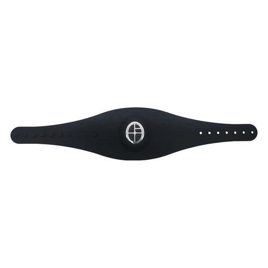 Image showing front view of a black electric slimming device. It is a great EMS device purchase.