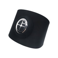 Image showing compact wrapped view of a black electric slimming device. It is a great EMS device purchase.