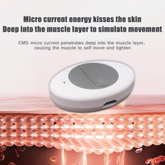 Image showing the EMS Micro Current feature of a black slimming face mask. It is a great Micro Current EMS device purchase.