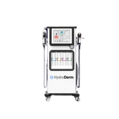 HydroDerm machine on wheels stand with a front view. It is an ideal RF device purchase.