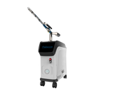 PicoIris® Advanced 5-Mode Picosecond Laser medical device with a nozzle on wheels in a side view. It is an ideal laser device purchase.