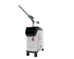 PicoIris® Advanced 5-Mode Picosecond Laser medical device with a nozzle on wheels. It is an ideal laser device purchase.