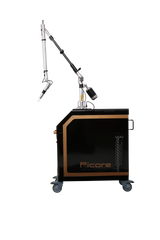 Lacora's  Picore Picosecond Device showing the  side view of laser device. It is a great value for Picosecond  Nd:YAG Laser purchase.