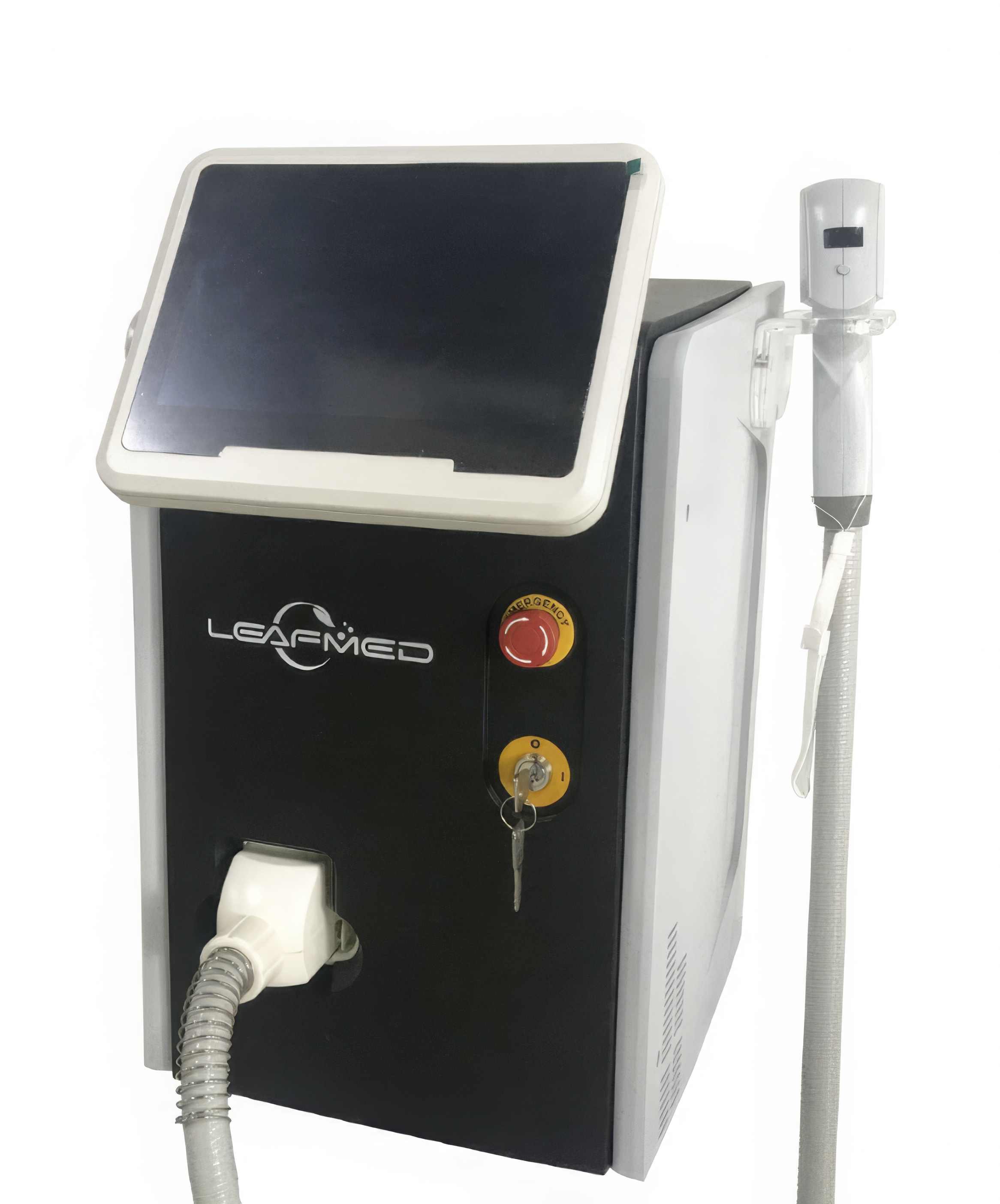 Planar LED Mini Medical device with LEAFMED branding on a white background