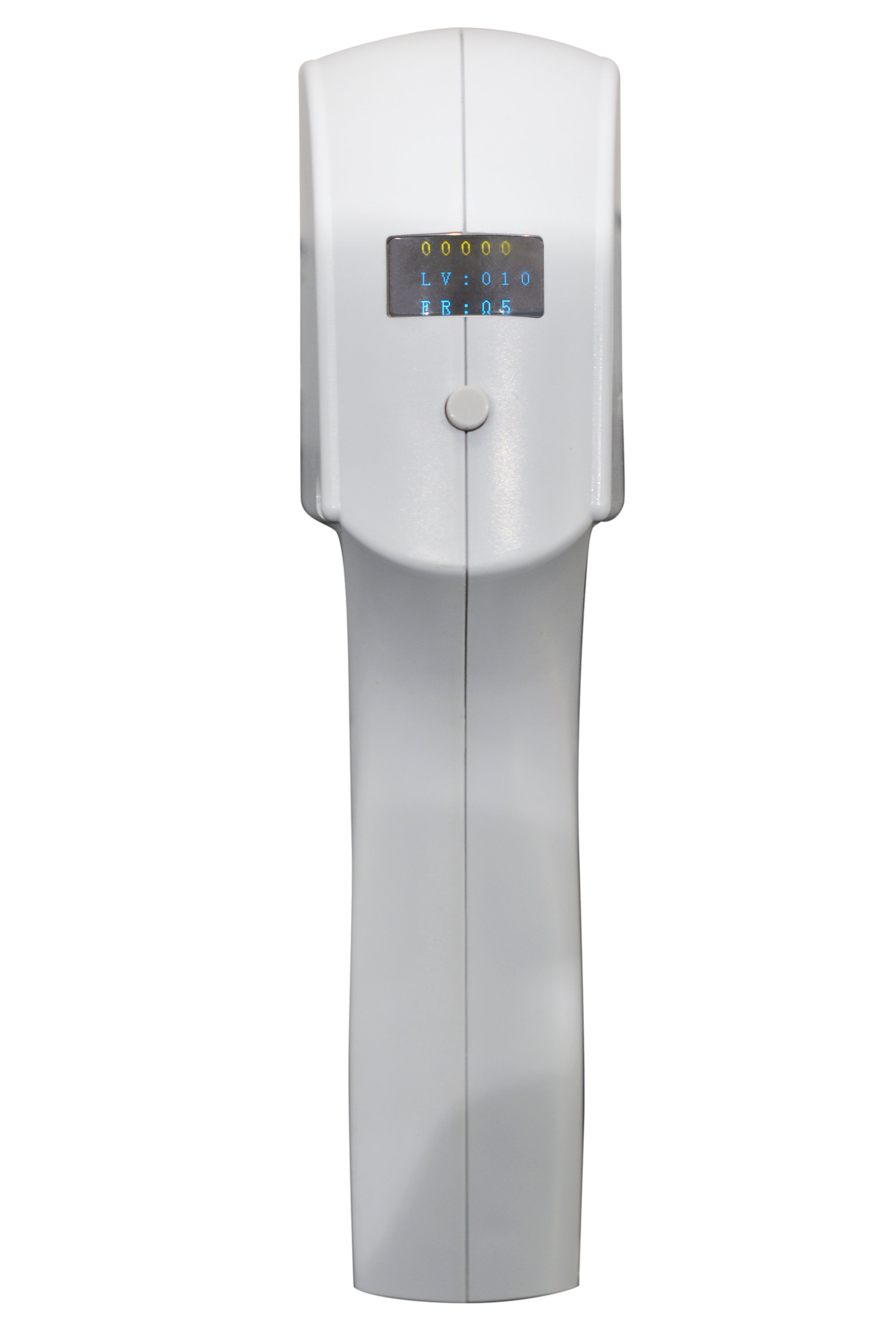 White electronic device with digital display. It is a great value LED purchase.