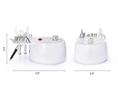 Dimensions shown of the Diamond Microdermabrasion Machine. It is an ideal device purchase.