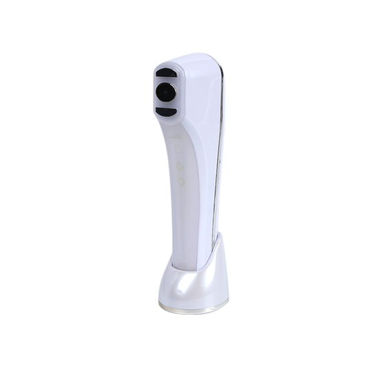 White handheld device with a control button component on a white background. It is an ideal EMS device purchase.