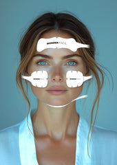 Woman wearing Wonder Face Masks, it is a great value laser purchase.  