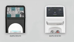 Two models of ZenPro devices on a gray background. It is an ideal device purchase.